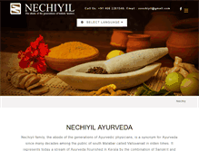 Tablet Screenshot of nechiyilayurveda.com